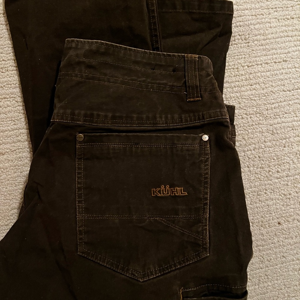 Kuhl kavas jeans 36x32, EUC, nonsmoking home, dark brown